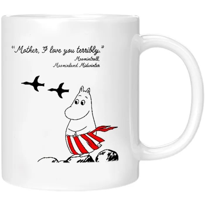 Moomin Finland Ceramic Mug Simple Coffee Milk Water Cup for Couple Daily Drinking