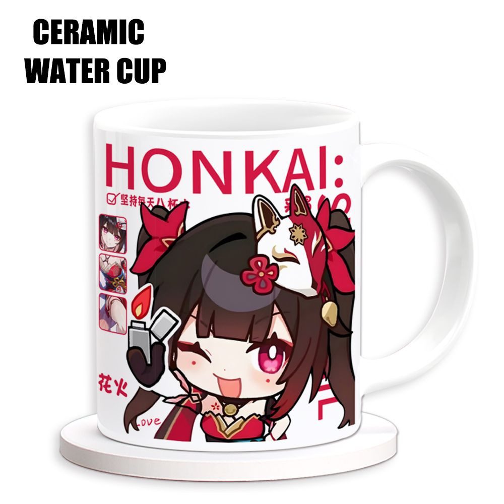 Honkai Star Rail Ceramic Mug Jingliu Danheng Firefly Kafka Peripheral Water Cup Birthday Gift for Friends
