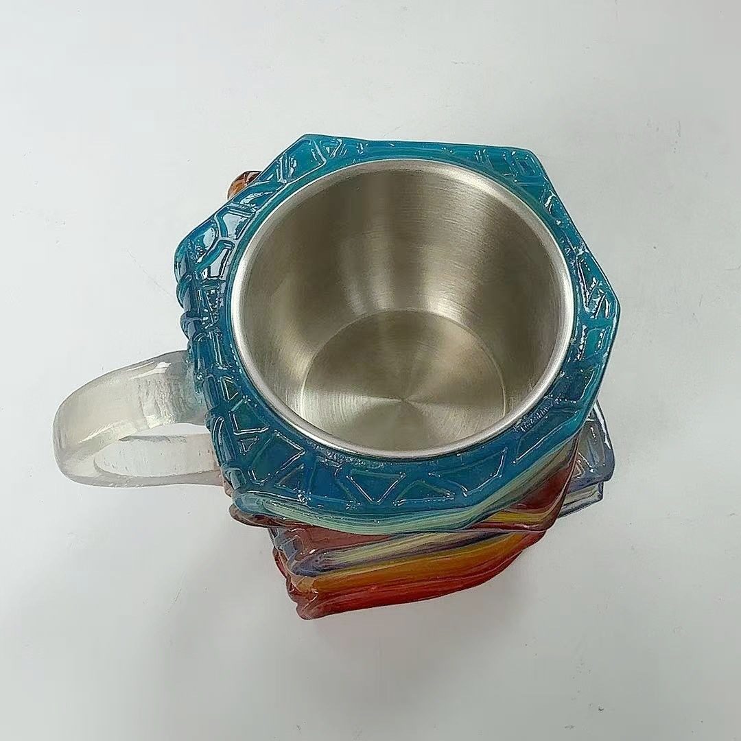 American Style Coffee Mug, Resin Craft Shell Shaped Stainless Steel Cup, Novelty Mug for Party & Gathering - Image 5