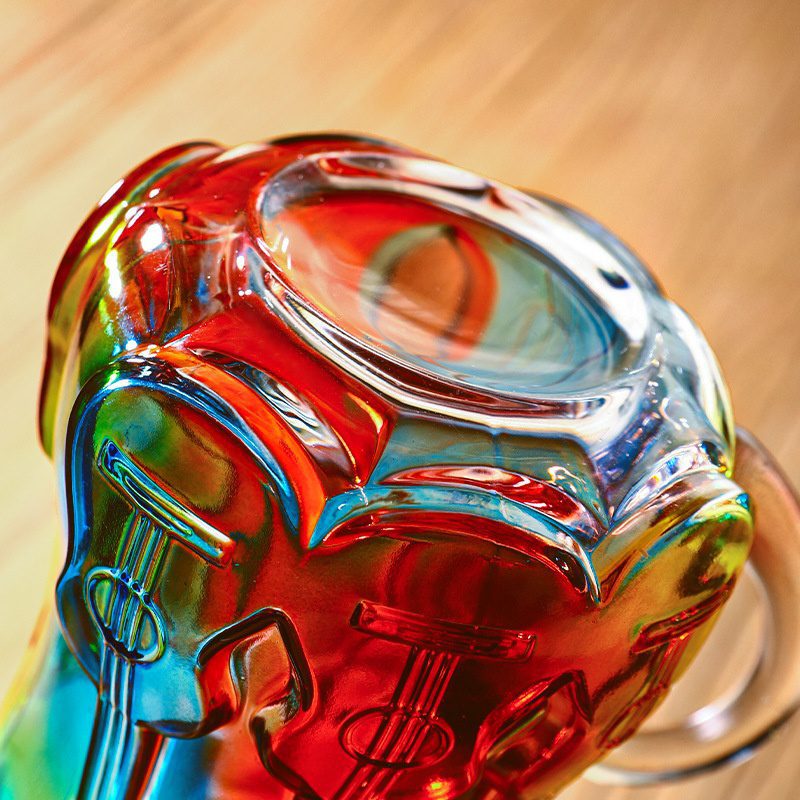 Guitar Art Mug, Spray‑Painted Heat‑Resistant Glass Coffee Cup, Creative Guitar Pattern Glass Mug for Home Decor - Image 4