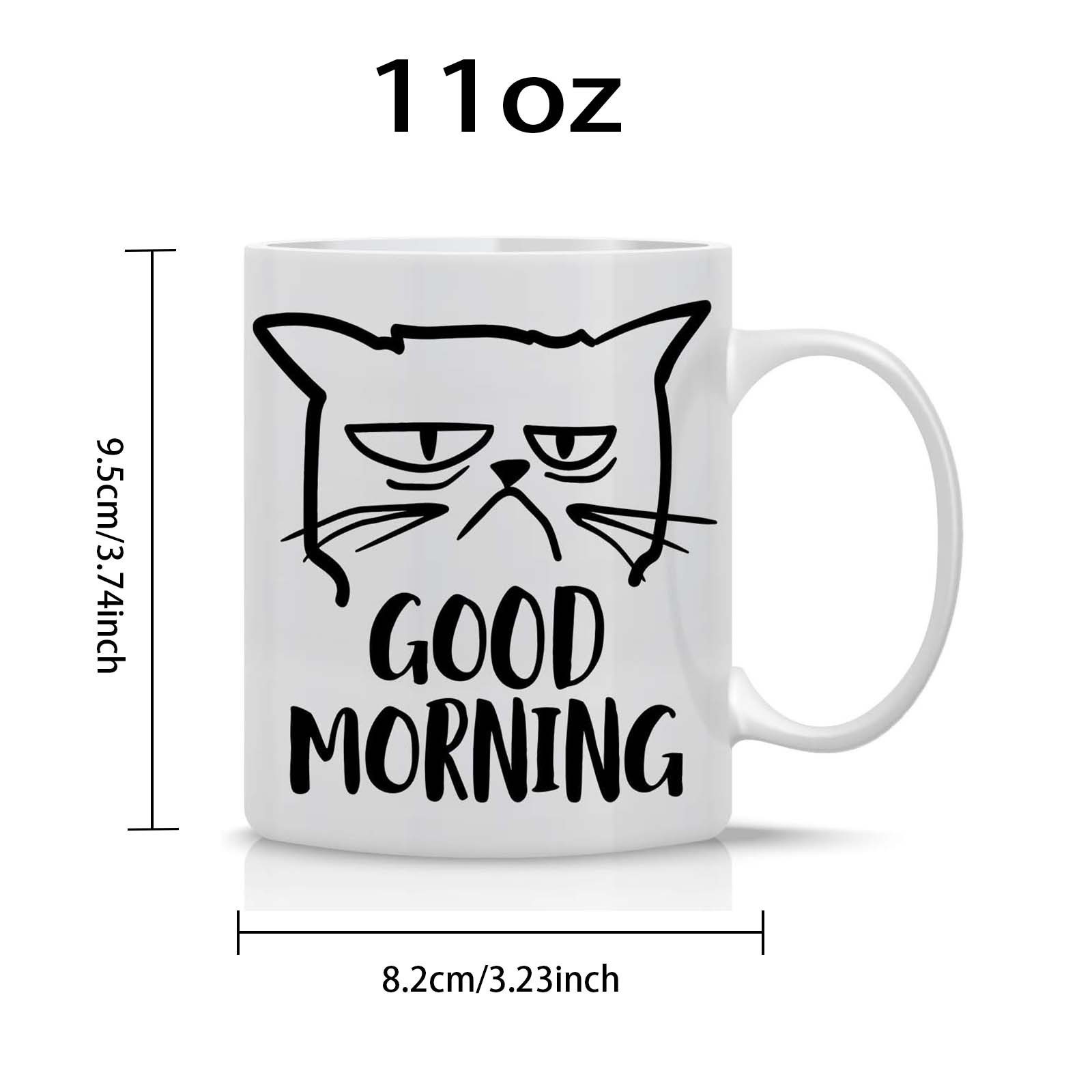 11oz Ceramic Coffee Mug, Ins-Style Cute Cat Creative High-Appearance Cup